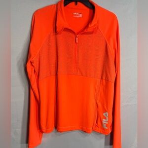 FILA Orange Quarter-Zip Pullover size XL pre
Owned good condition